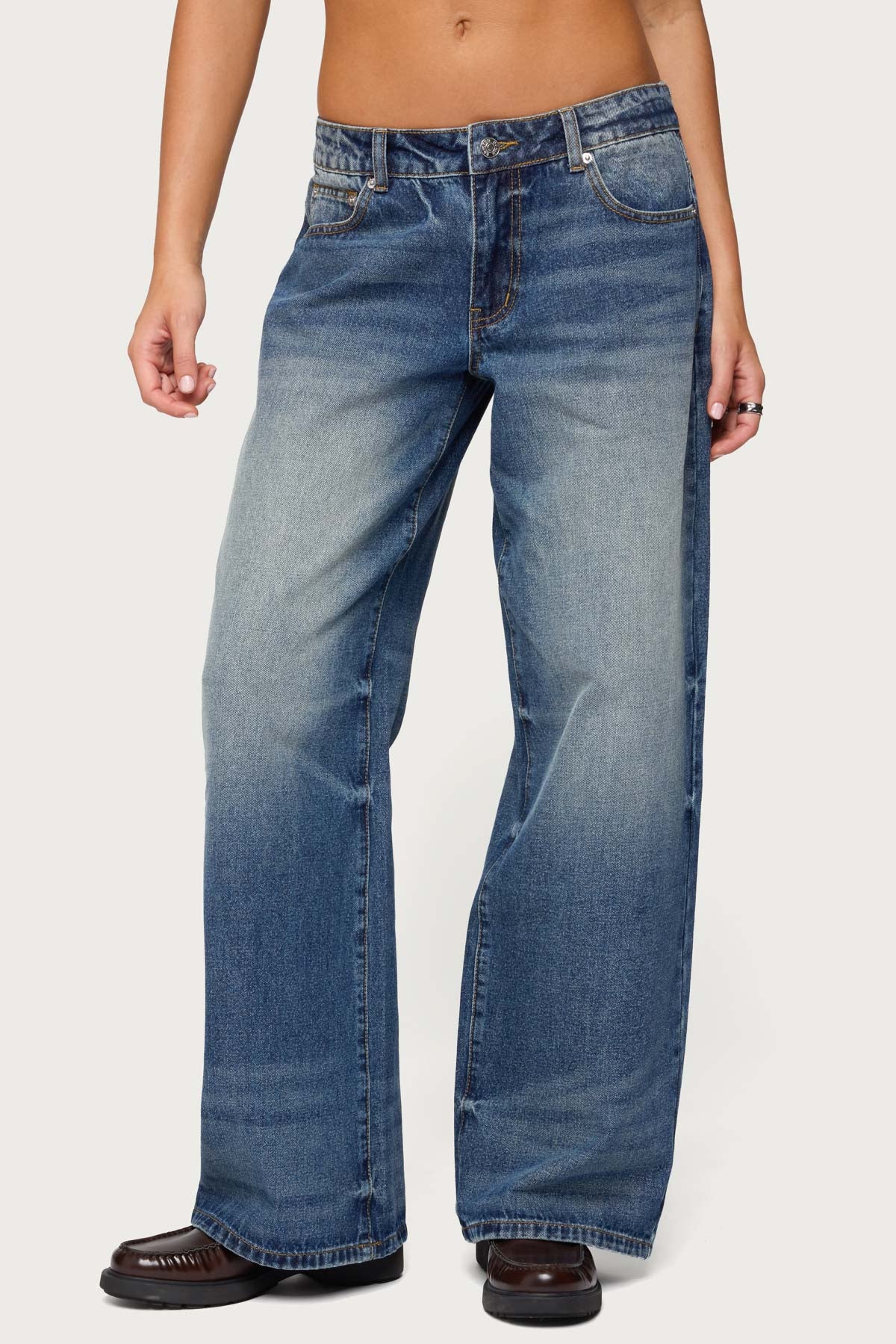 Raelynn Washed Low Rise Jeans - Image 2