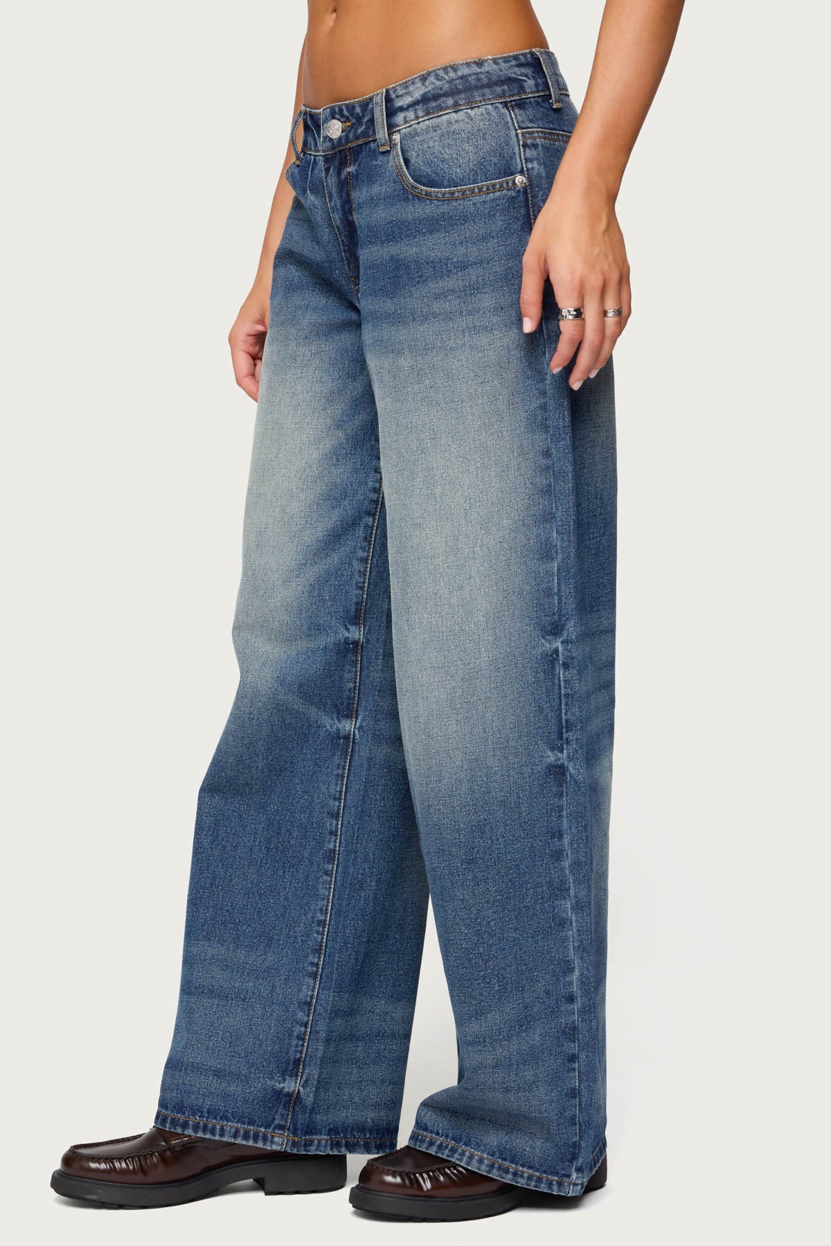 Raelynn Washed Low Rise Jeans - Image 3