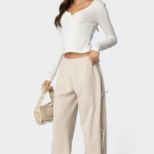 Claudette Baggy Ribbon Sweatpants