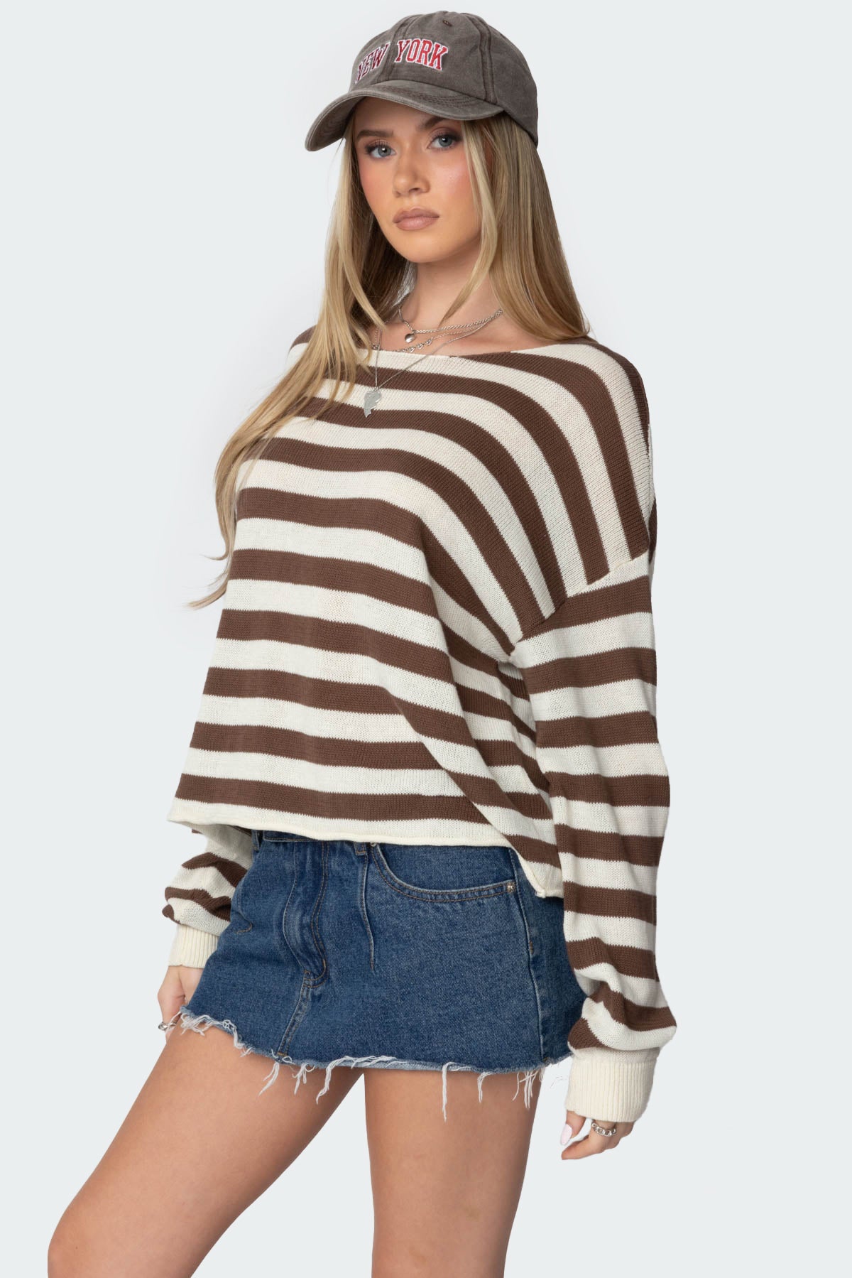Anney Oversized Striped Sweater - Image 3