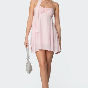 Pheona Strapless Scarf Mini Dress