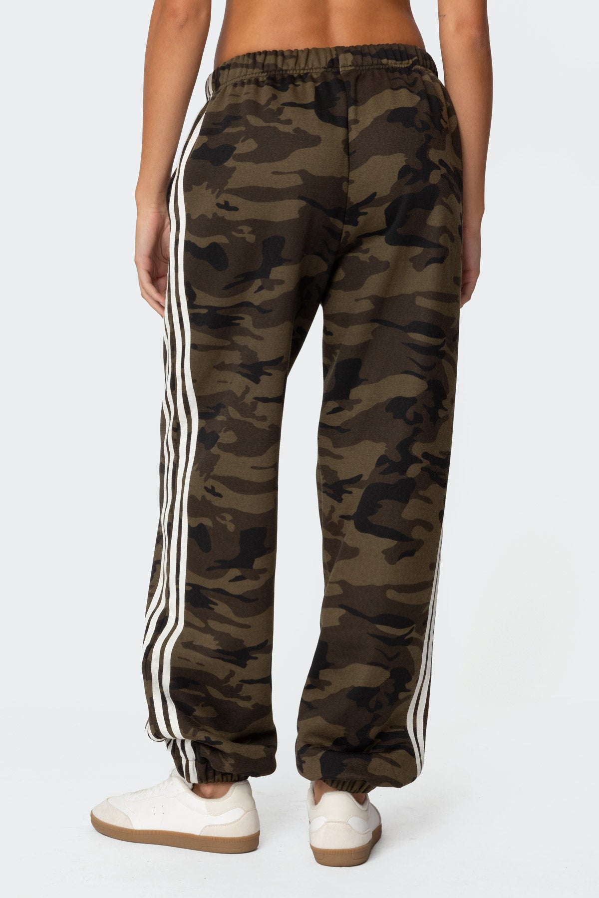 Camo Contrast Striped Sweatpants - Image 5