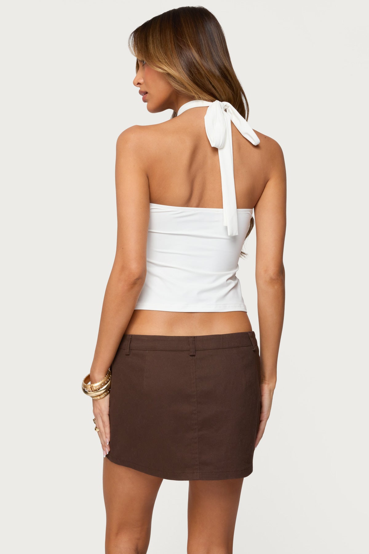 Halsie Ring Cut Out Halter Top - Image 4