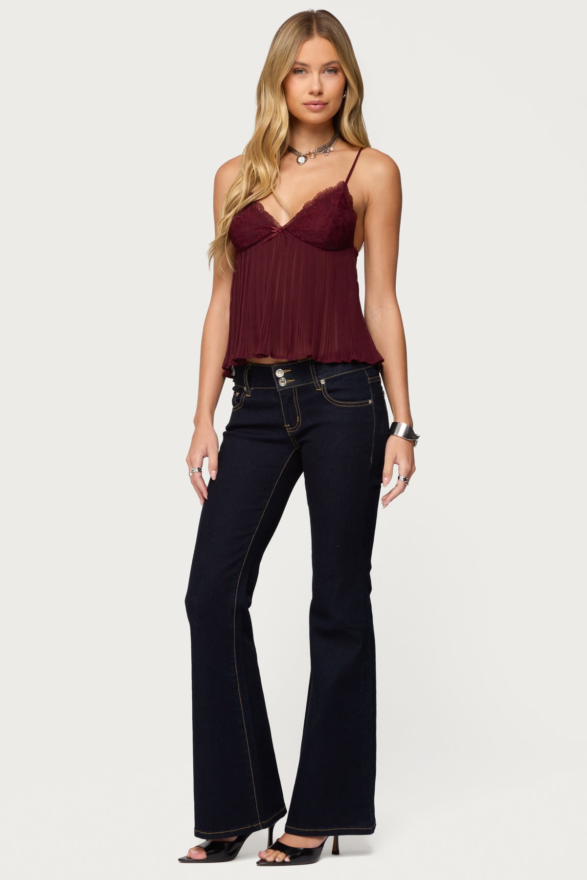 Rhian Lacey Pleated Babydoll Top - Image 4