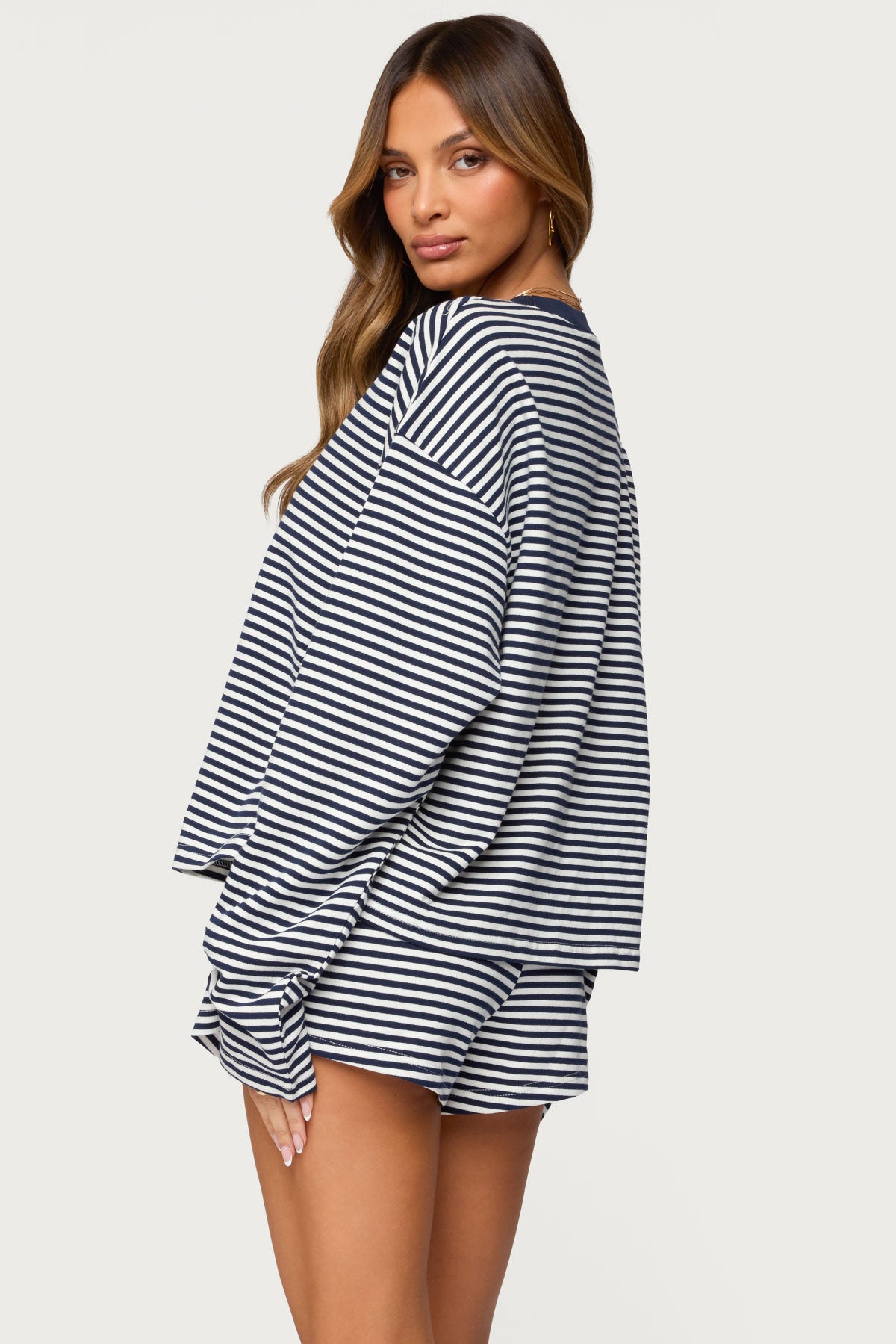 Jainee Striped Long Sleeve T Shirt - Image 5