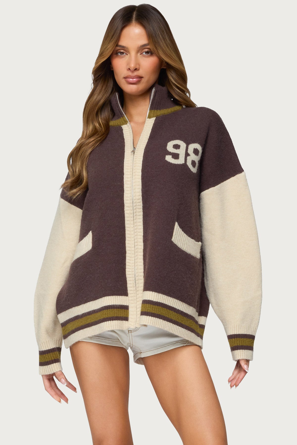 98 Varsity Zip Up Sweater - Image 2