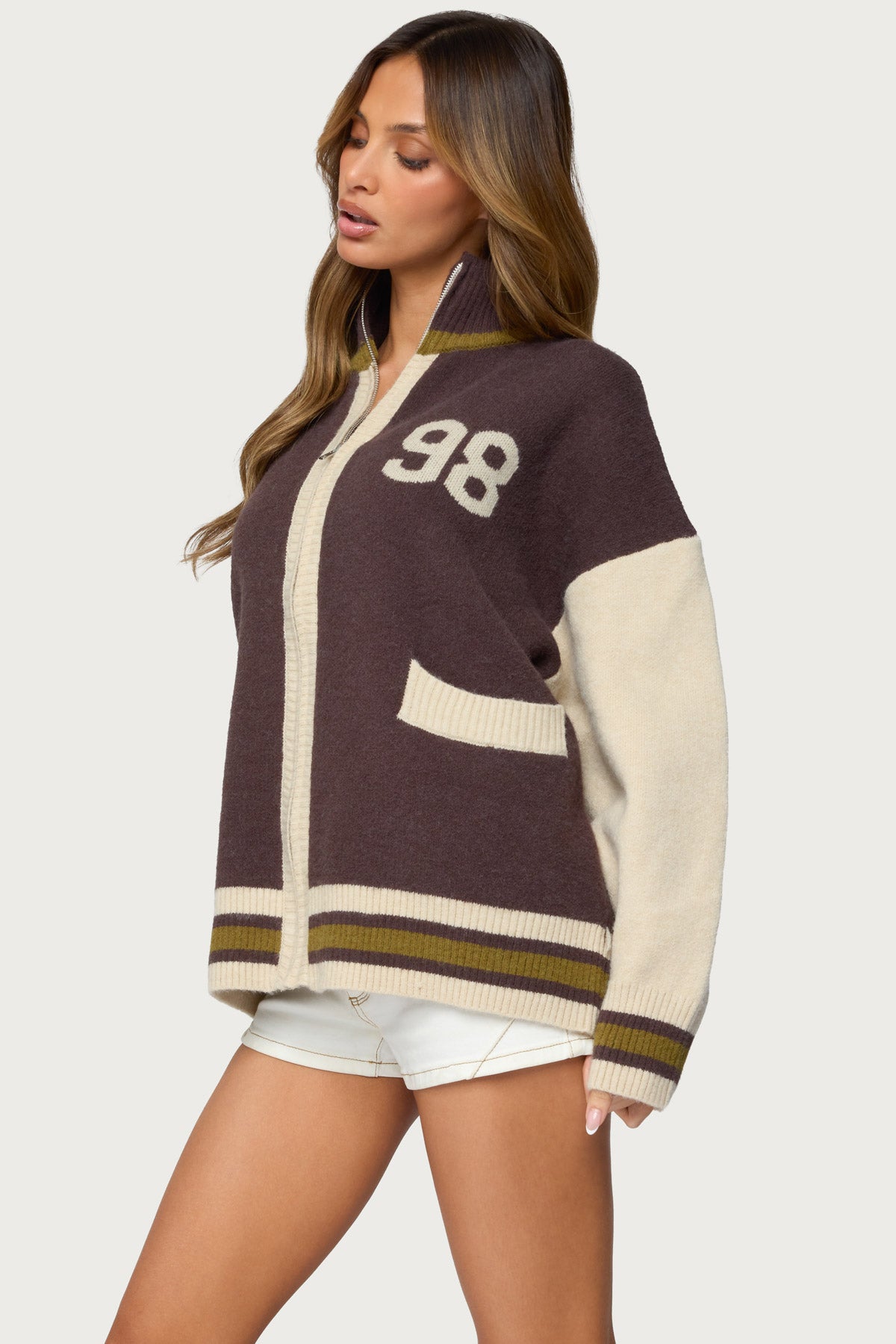 98 Varsity Zip Up Sweater - Image 4