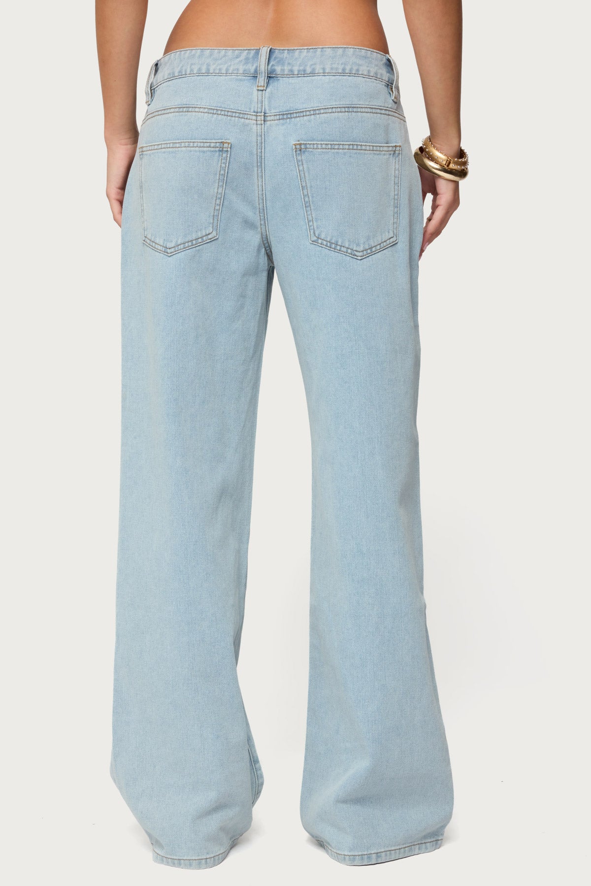 Adison Button Low Rise Jeans - Image 4