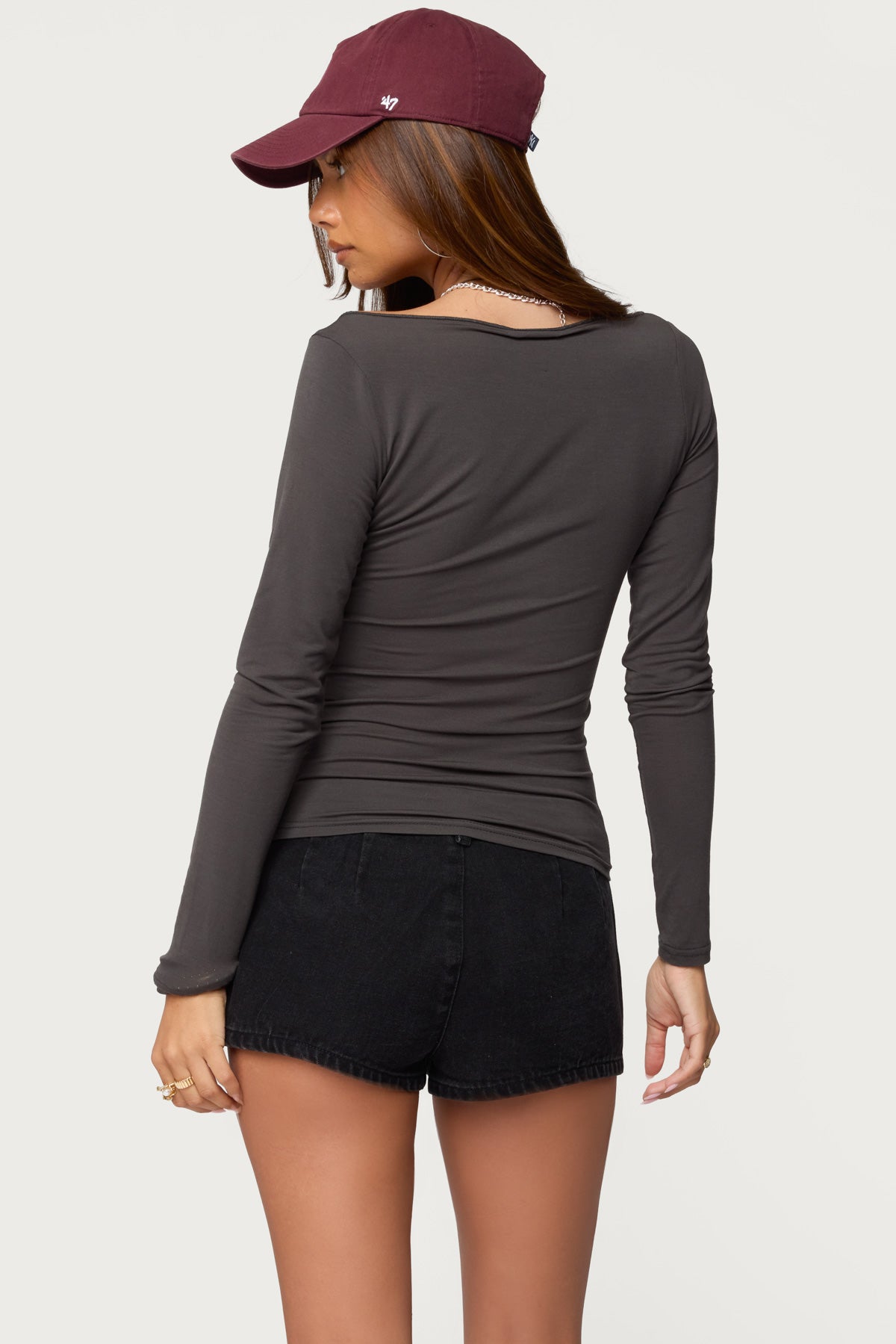 Alefa Scoop Neck Long Sleeve Top - Image 5