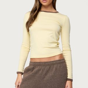 Zander Contrast Long Sleeve T Shirt