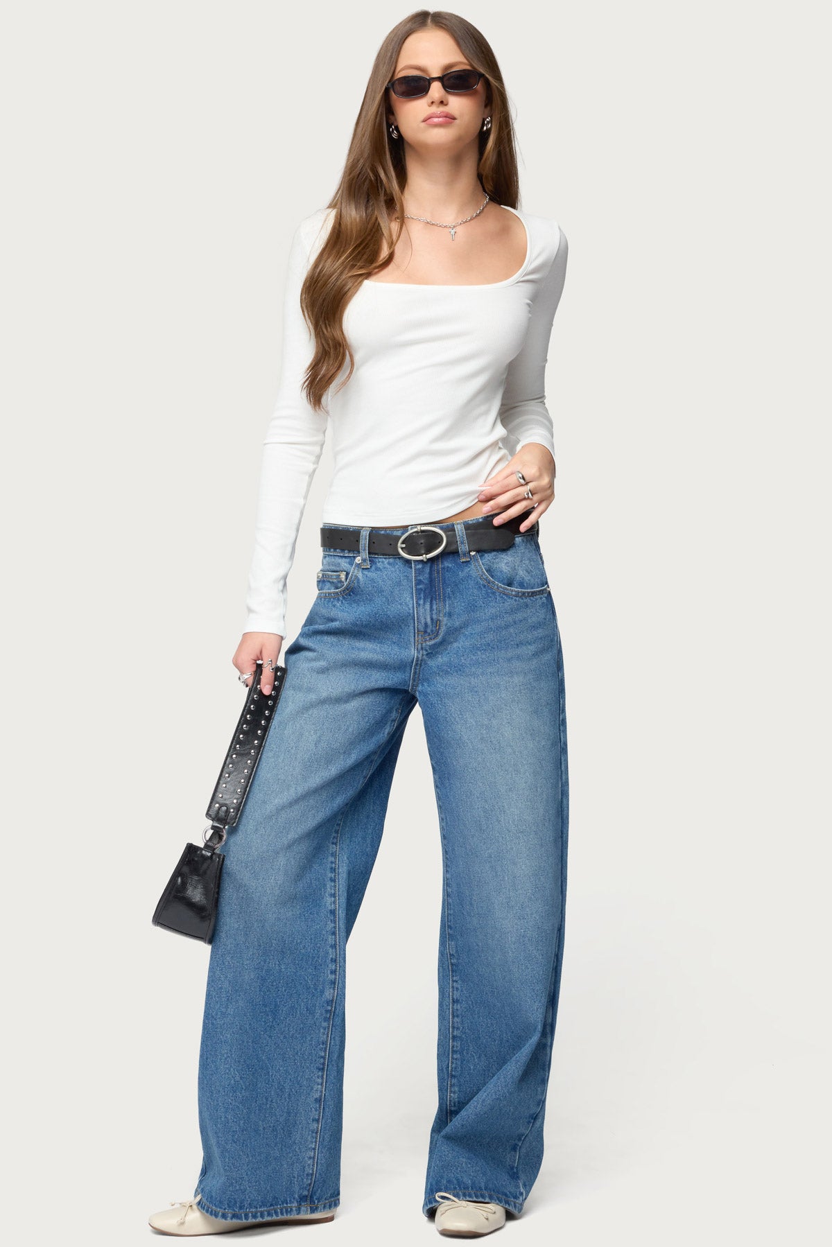 Zandra Square Neck Ribbed Top - Image 2