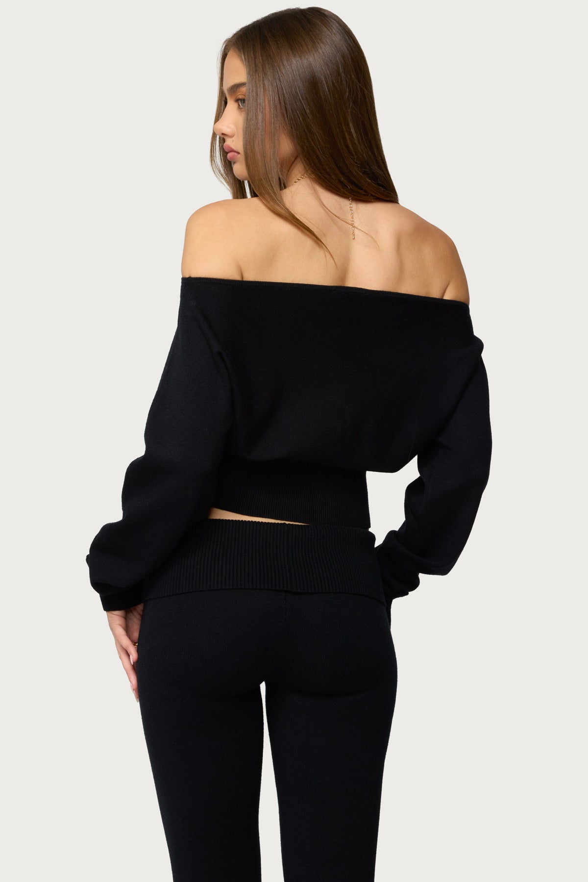Skyla Off Shoulder Knit Sweater - Image 5