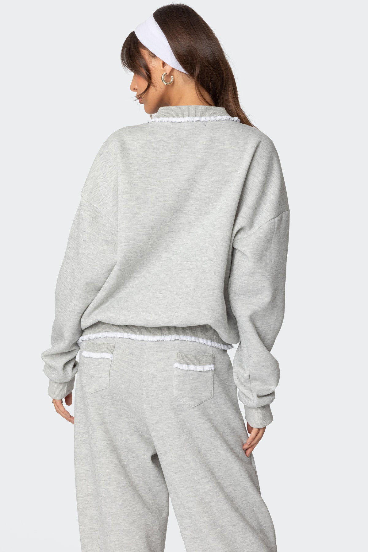 Ashtin Ruffle Trim Sweatshirt - Image 5