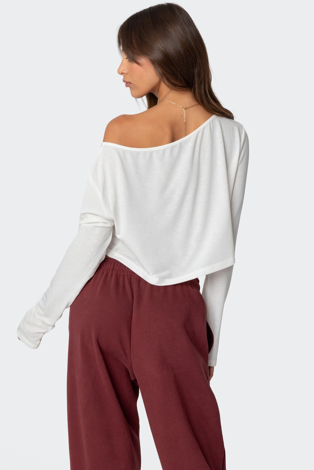 Cropped Off Shoulder Top - Image 5