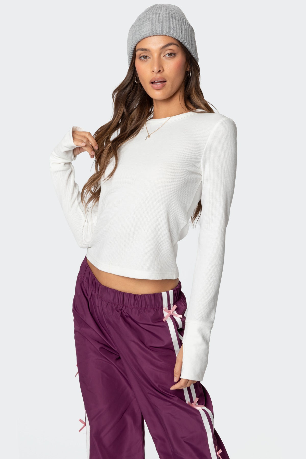 Waffle Long Sleeve T Shirt - Image 3