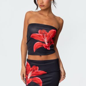 Tiger Blossom Tube Top