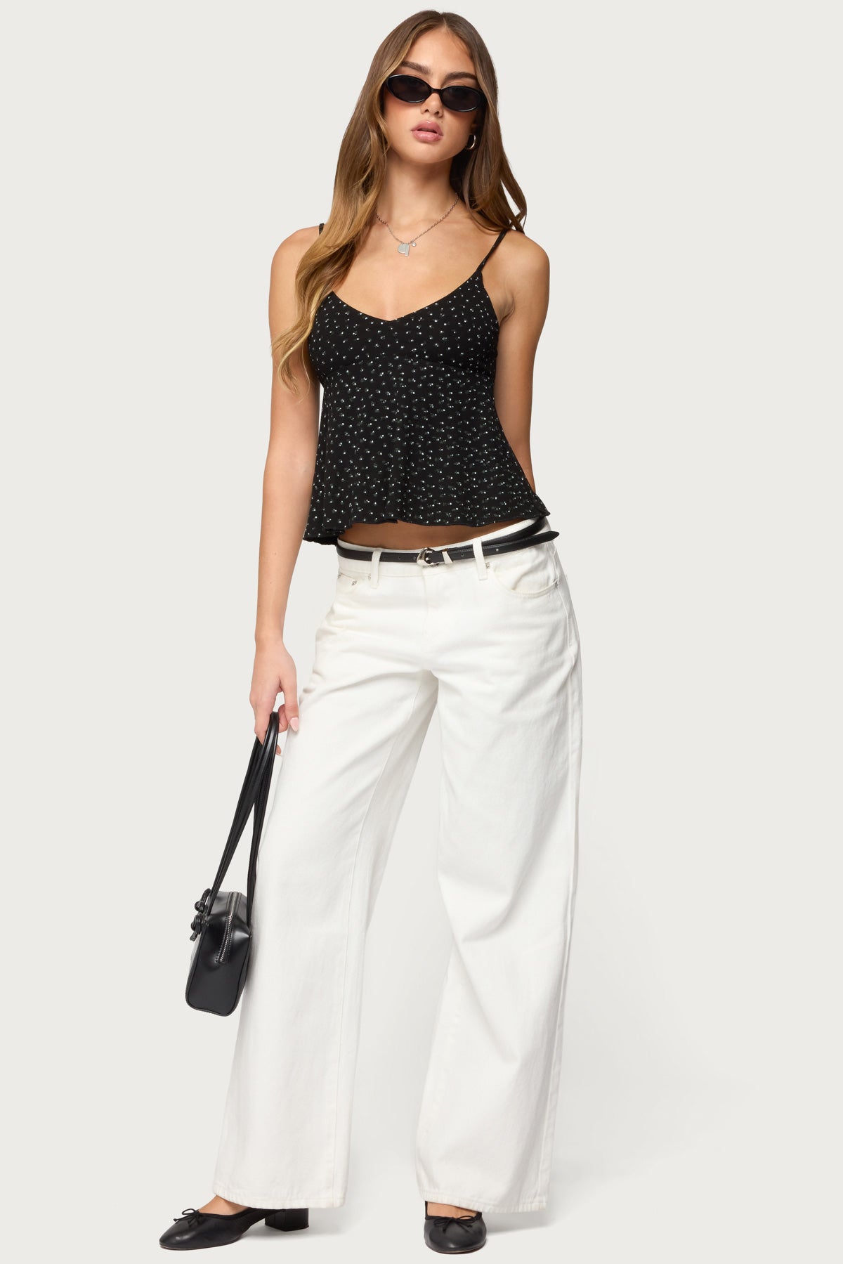 Kelli Floral Babydoll Tank Top - Image 2