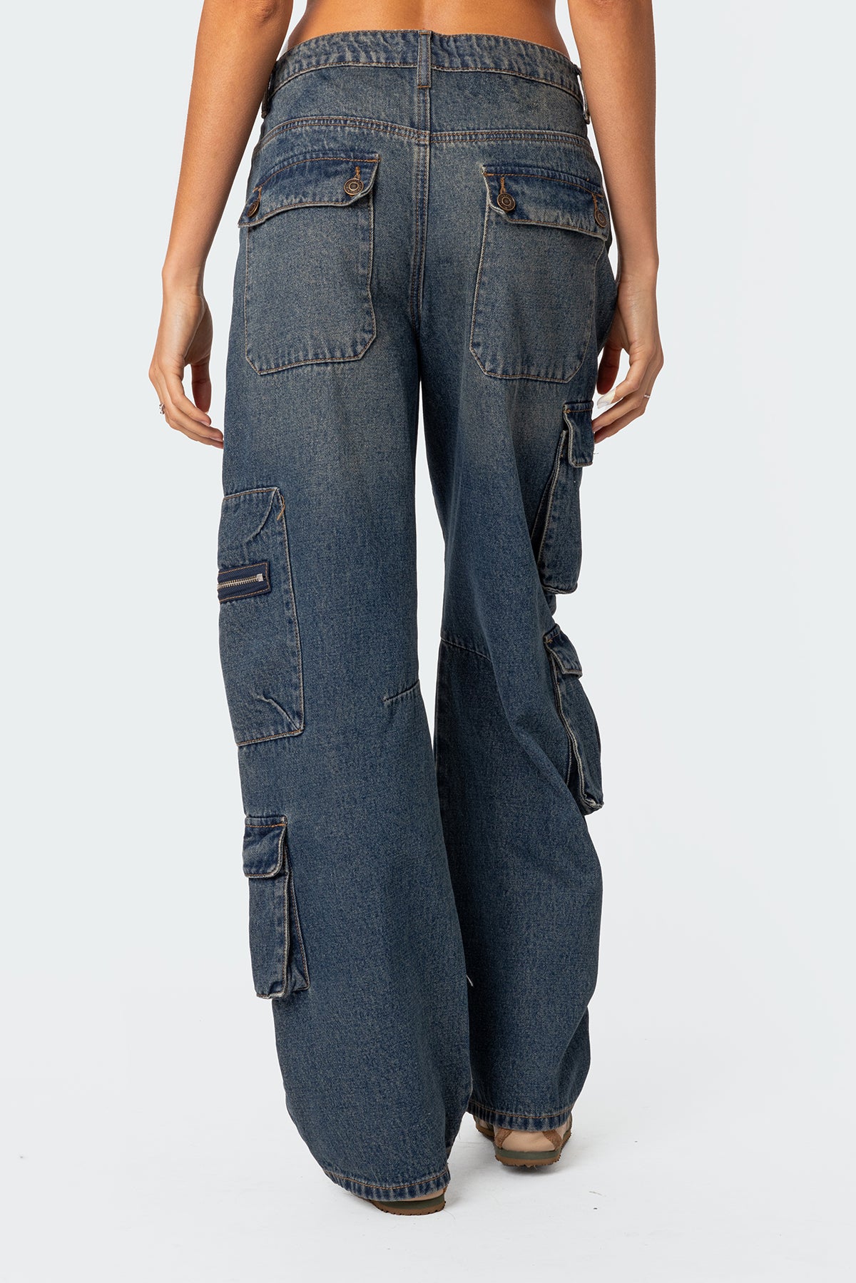Baggy Boyfriend Cargo Jeans - Image 4
