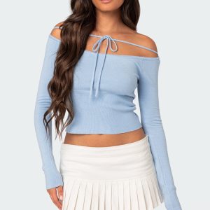 Jane Tie Front Knit Top