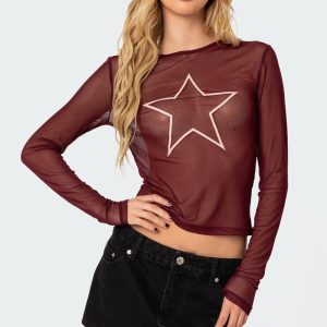 Stargaze Sheer Mesh Top