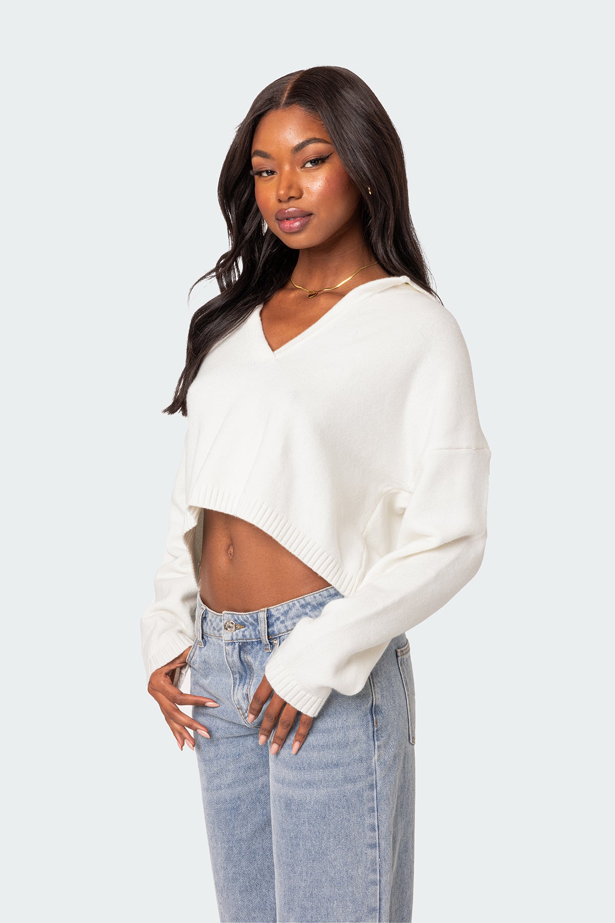 Marcie Oversize Cropped Sweater - Image 3