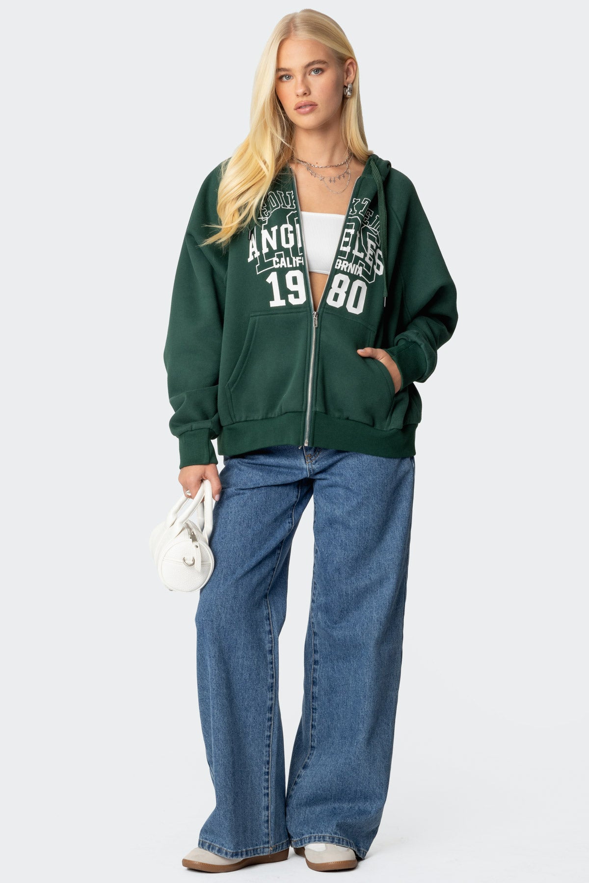 1980 Oversized Zip Up Hoodie - Image 2