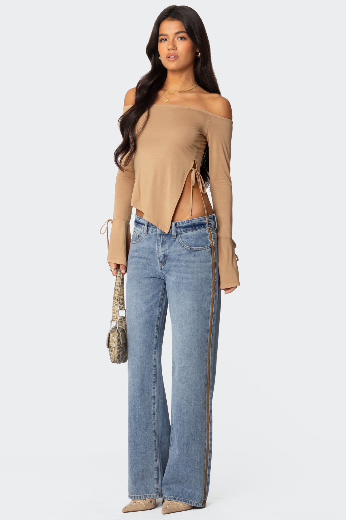 Jeni Asymmetric Off Shoulder Top - Image 2