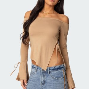 Jeni Asymmetric Off Shoulder Top