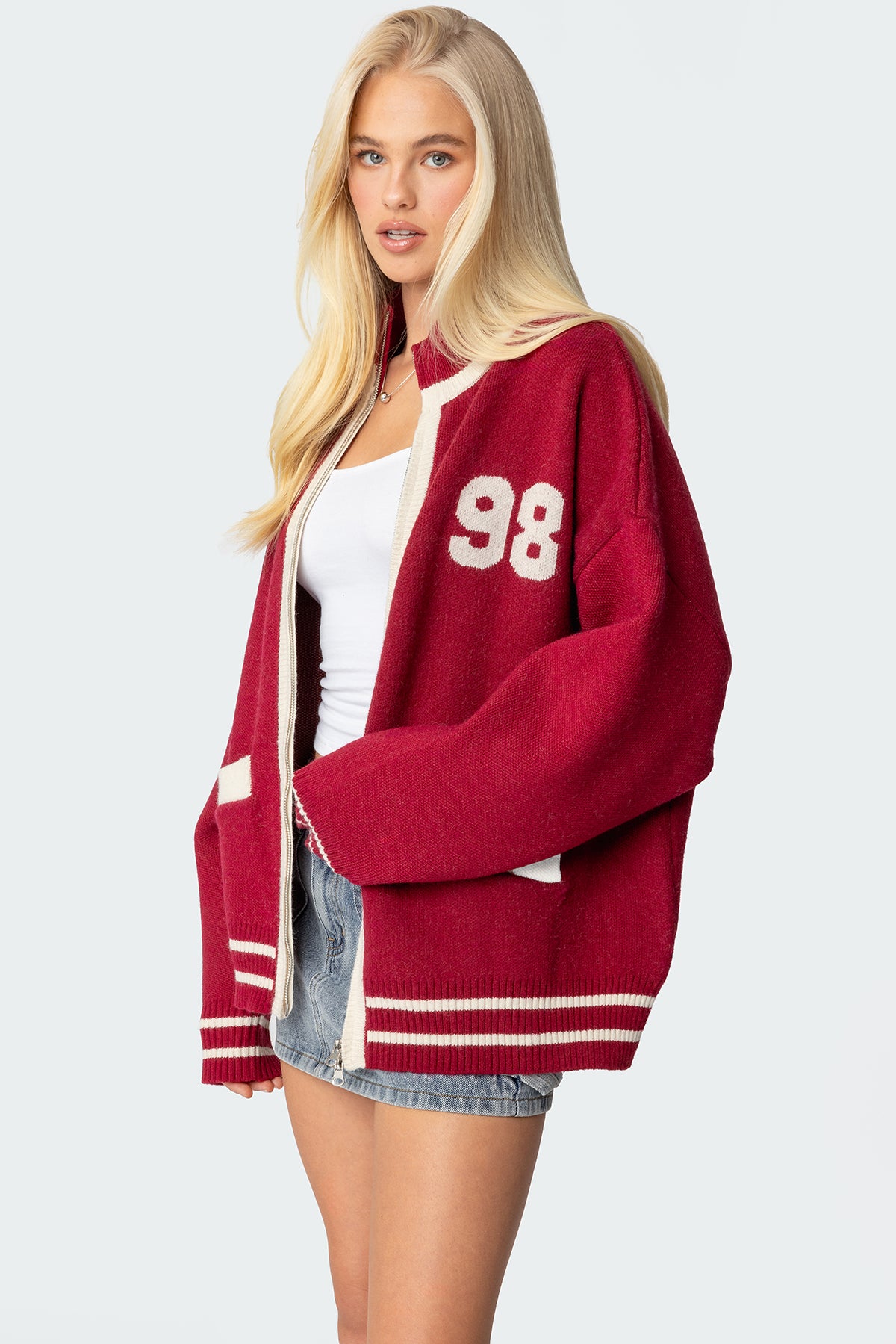 98 Varsity Zip Up Sweater - Image 4