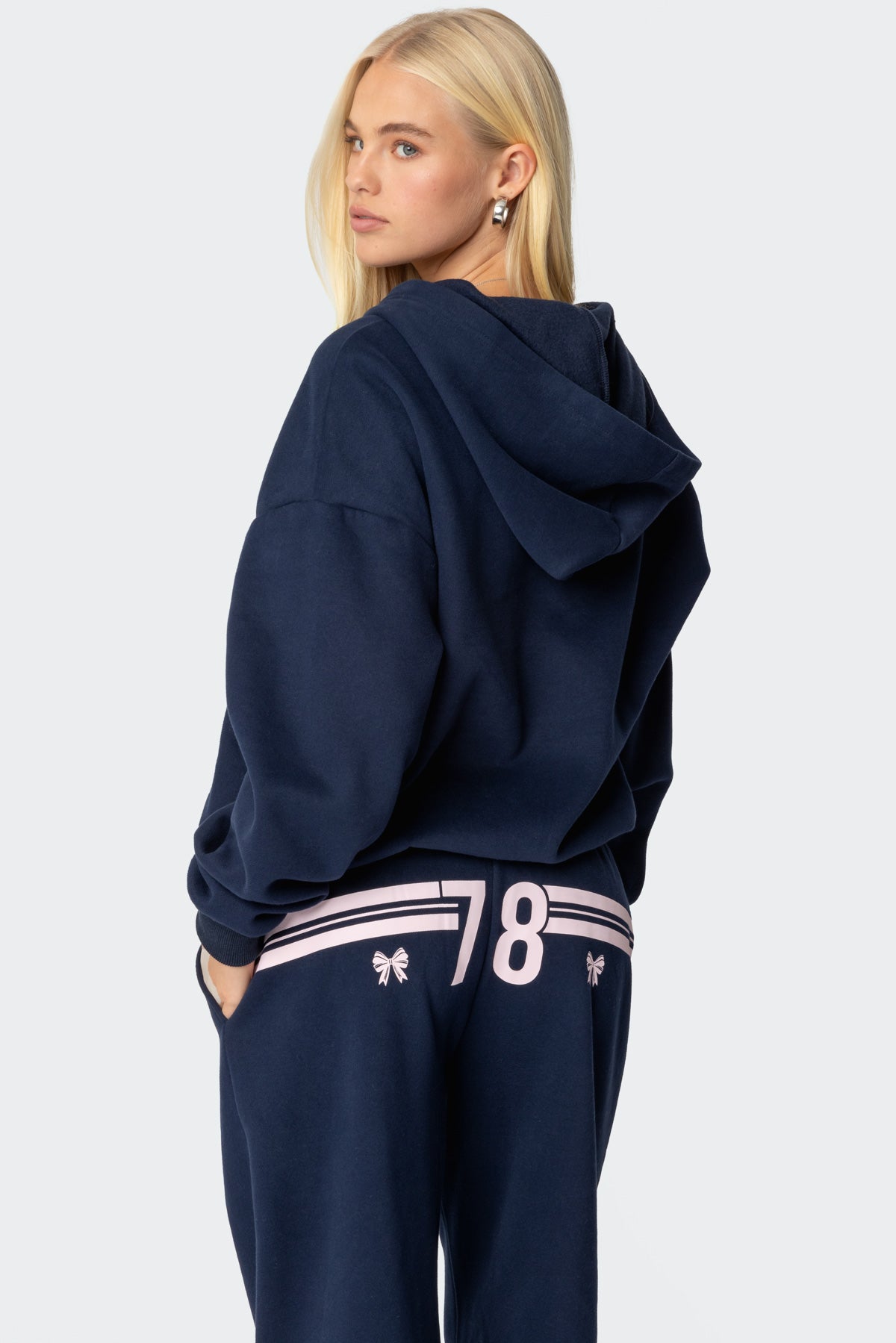 78 Bow Zip Up Hoodie - Image 5