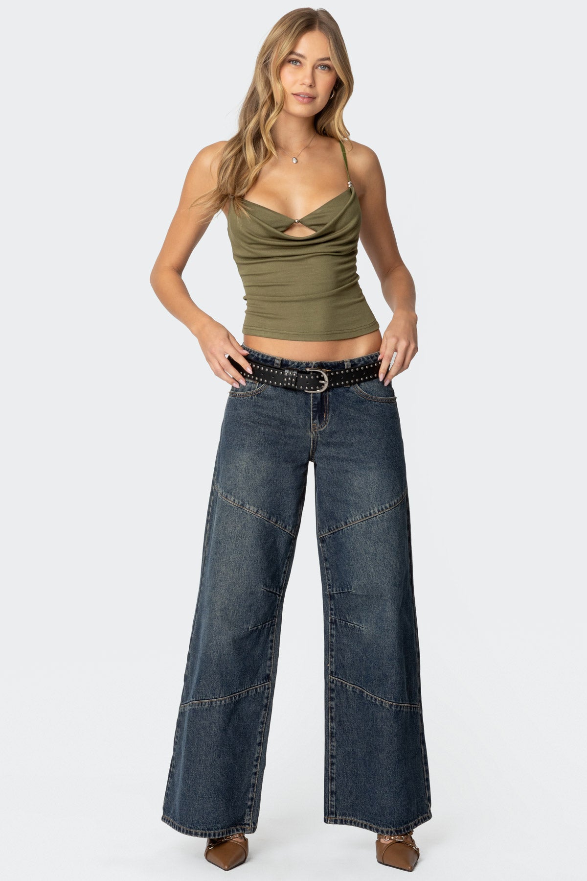 Laney Vintage Washed Low Rise Jeans - Image 5
