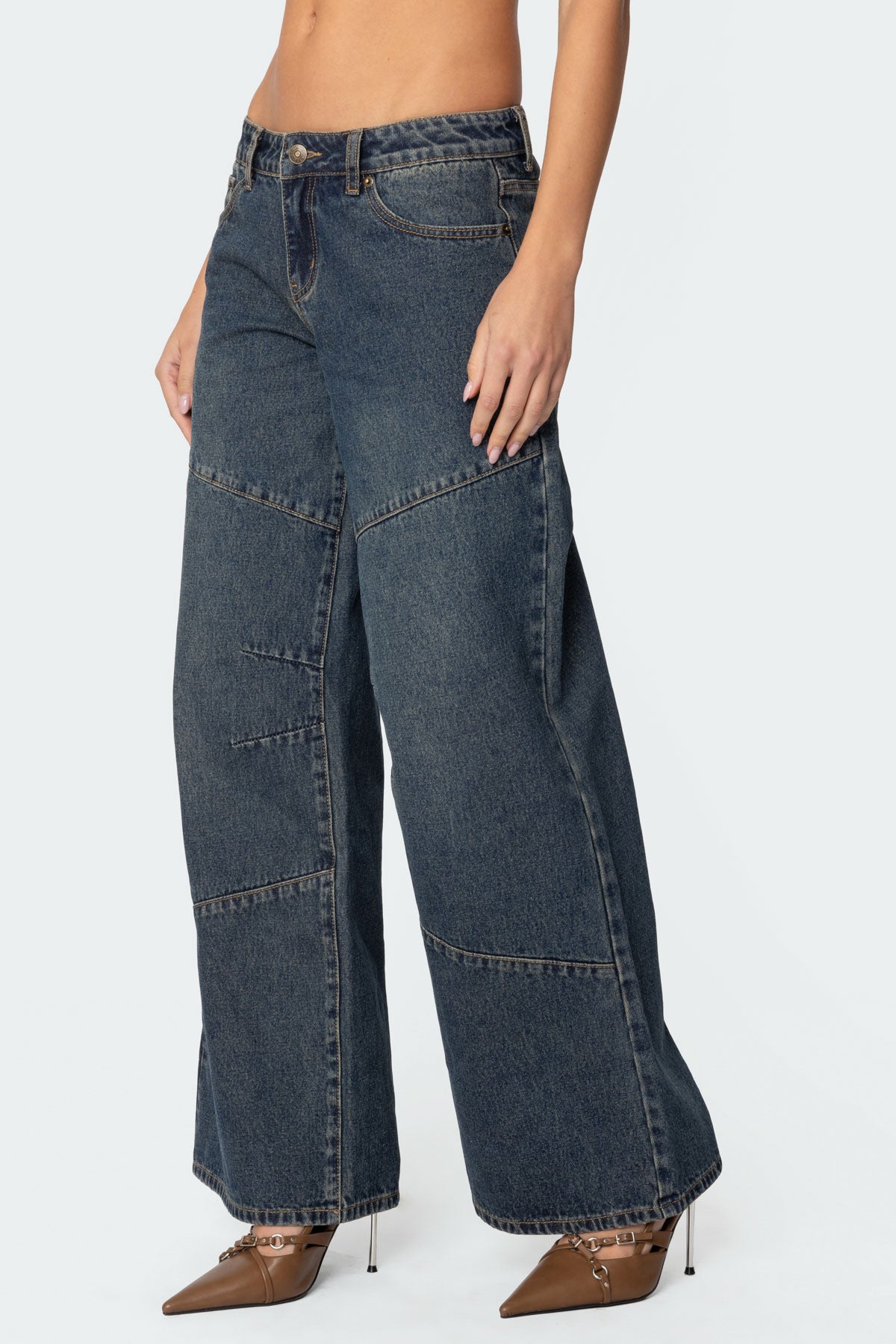 Laney Vintage Washed Low Rise Jeans - Image 3