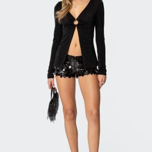 Sephira Sequin Micro Shorts