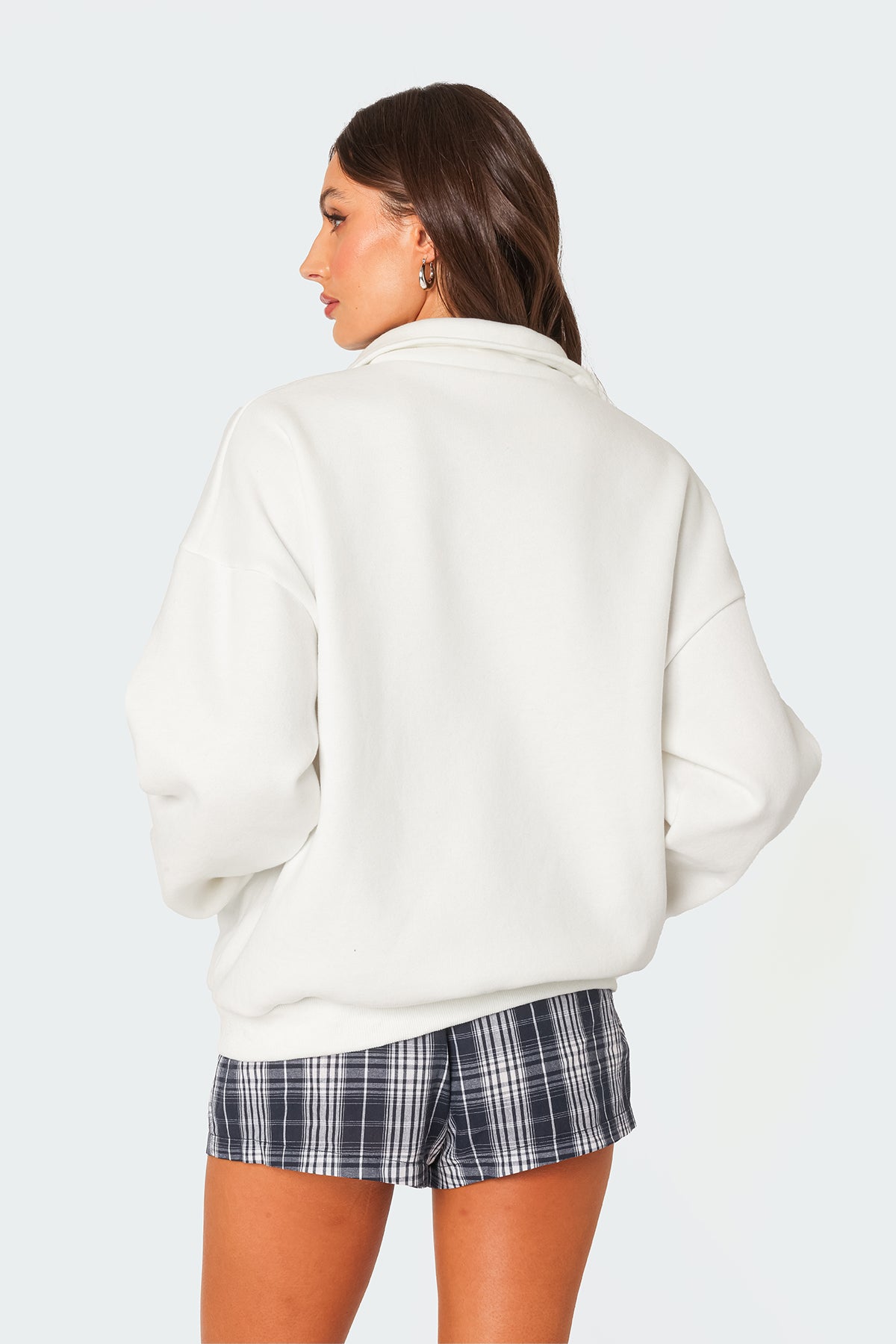 Oversized Quarter Zip Sweatshirt - Image 4