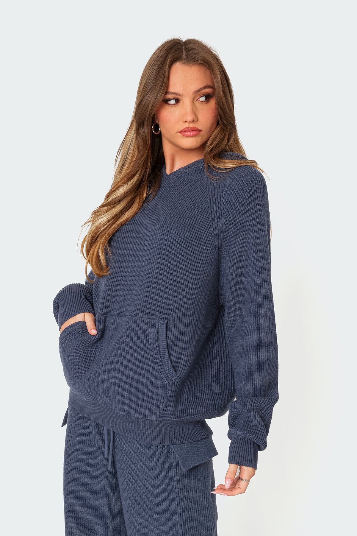 Wynter Oversized Knit Hoodie - Image 3
