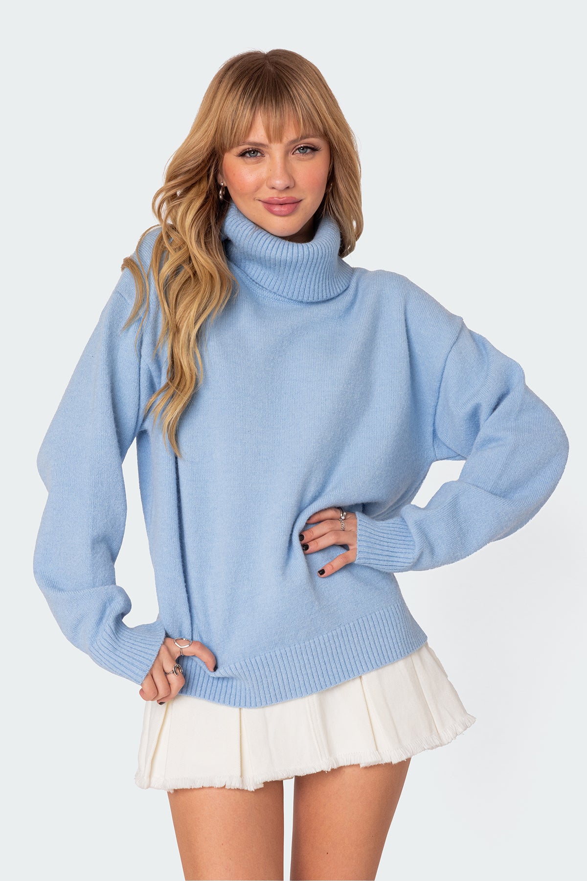 Isabelle Oversized Turtle Neck Sweater - Image 3