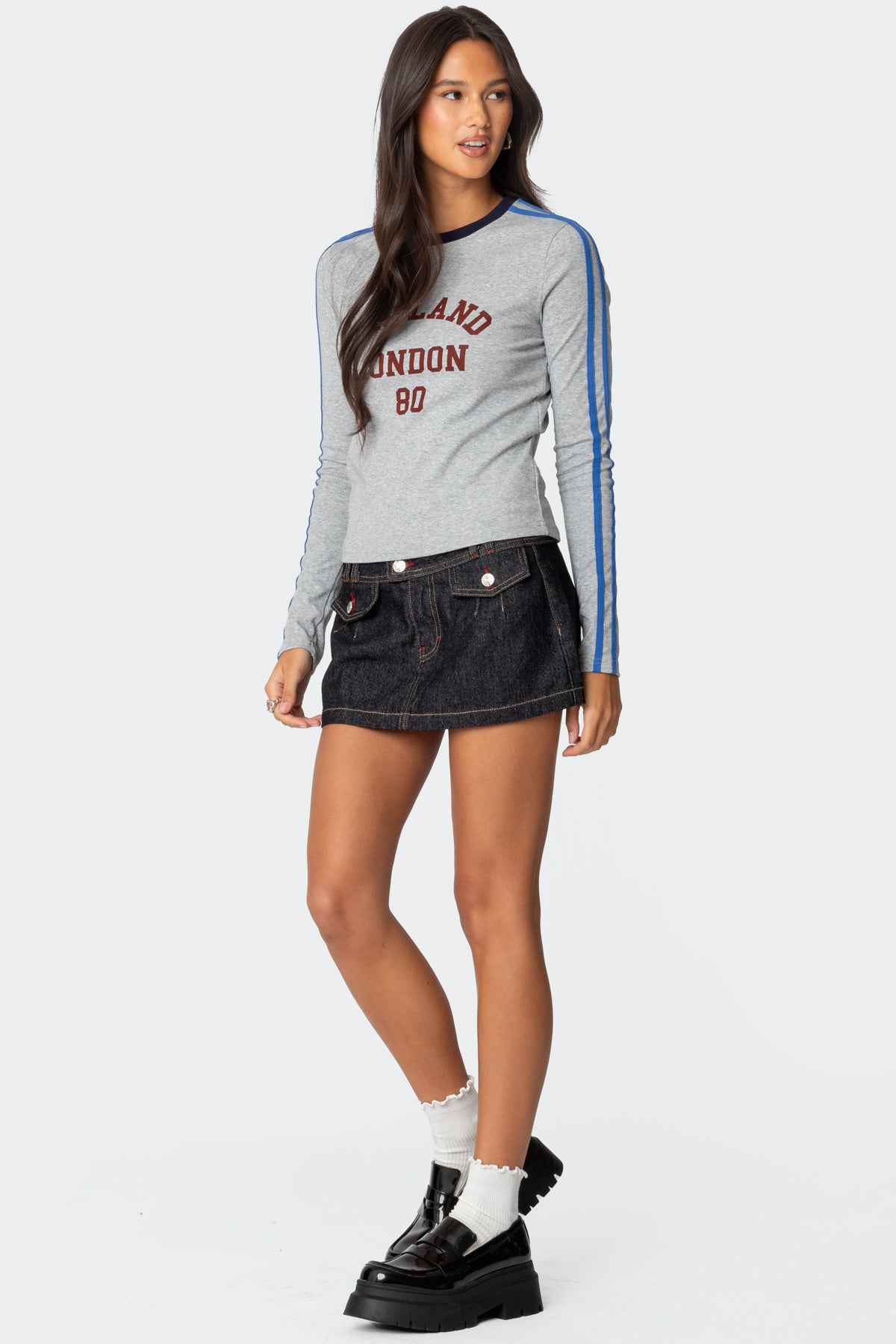 UK Contrast Stripe T Shirt - Image 4