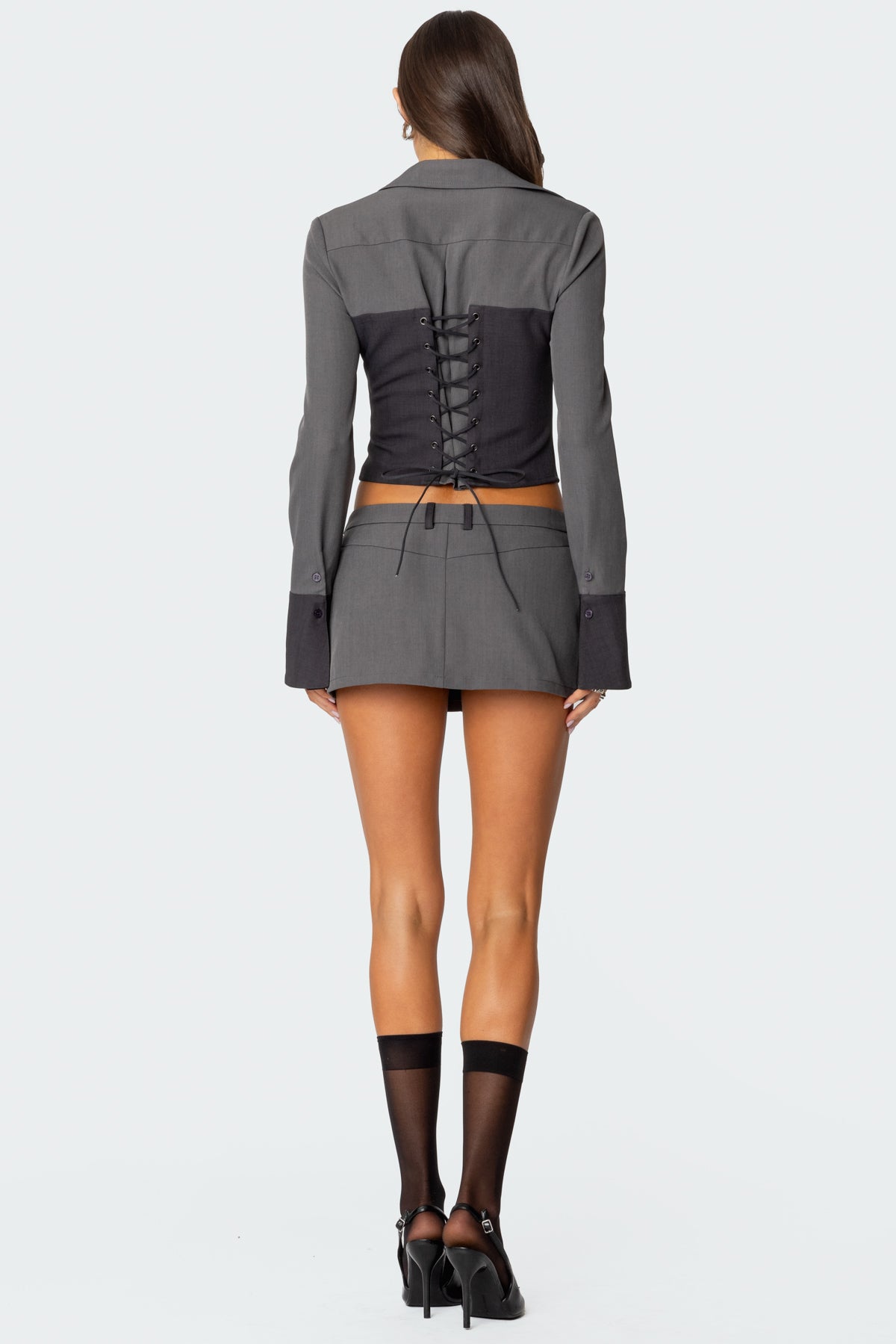 Angela Tailored Zip Up Top - Image 5