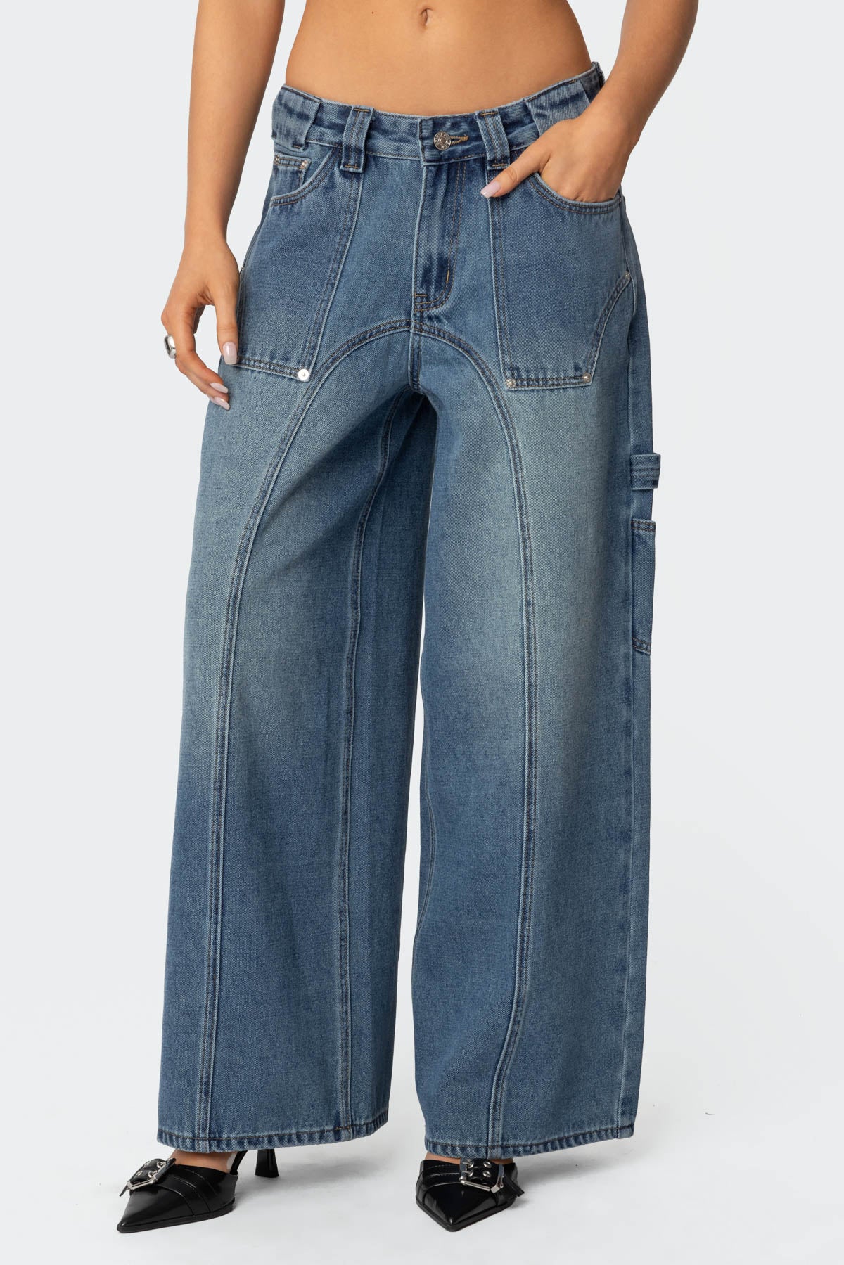 Tal Baggy Low Rise Carpenter Jeans - Image 2