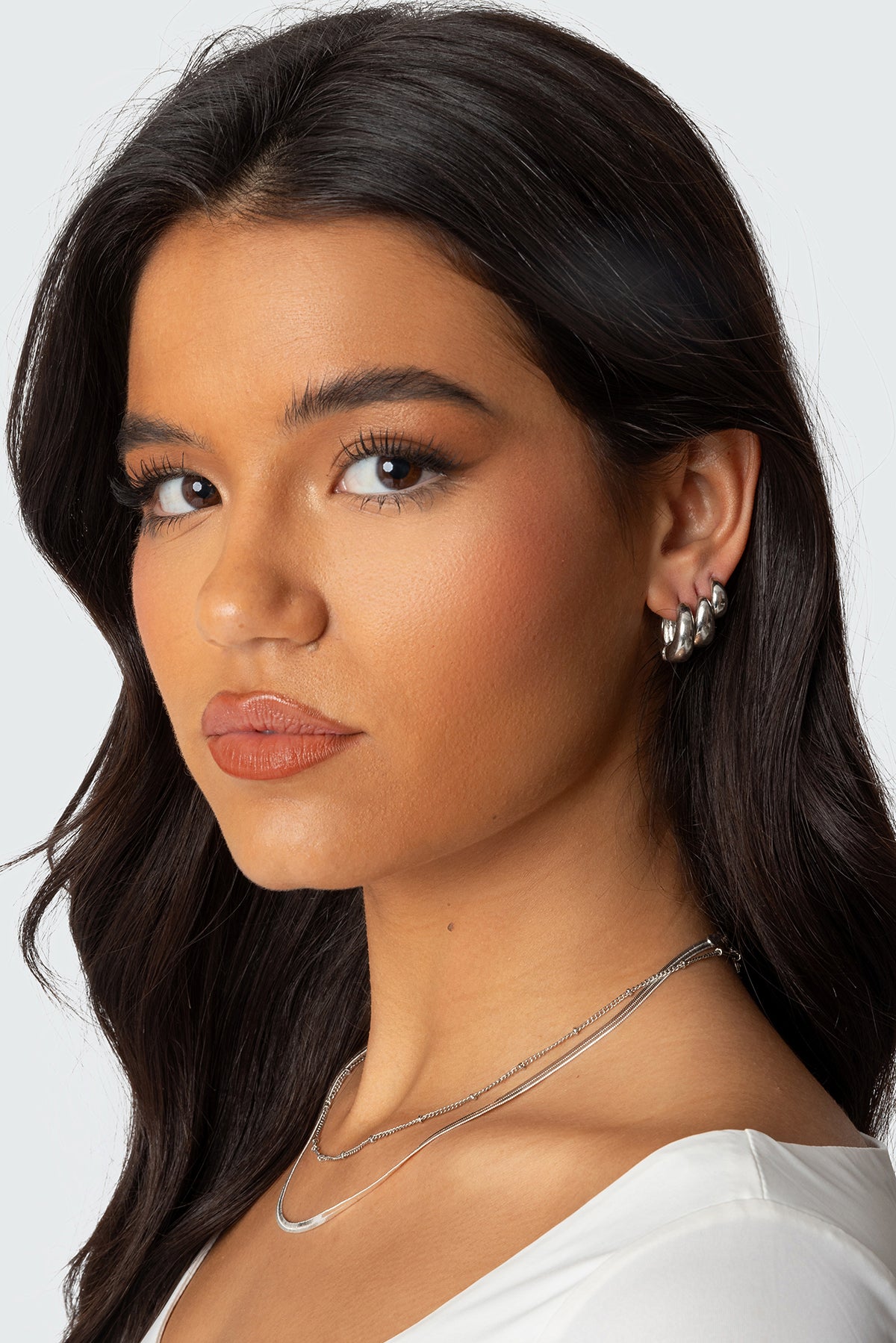 Chunky Hoop Earring Set - Image 2