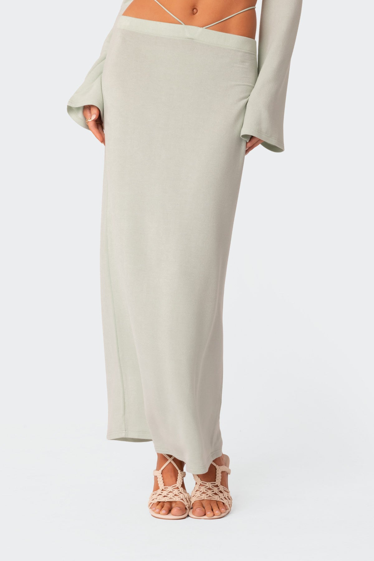 Celeste Low Rise Strap Maxi Skirt - Image 2