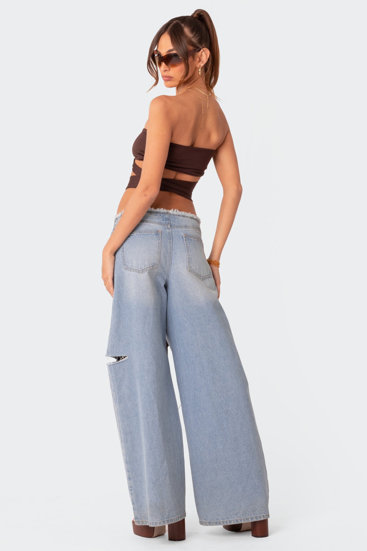 Wyatt Wrap Tie Bandeau Top - Image 4