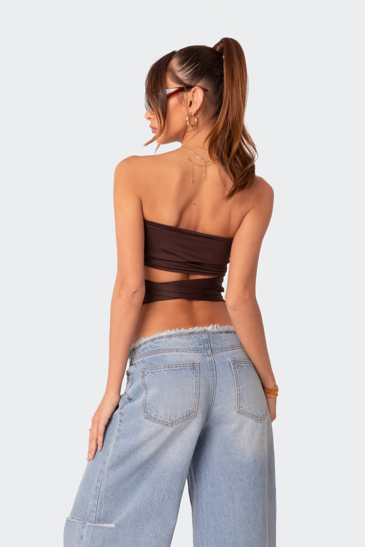 Wyatt Wrap Tie Bandeau Top - Image 5