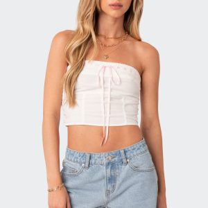 Poplin Bustier Top