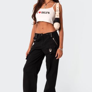 Saphire Low Rise Cargo Pants