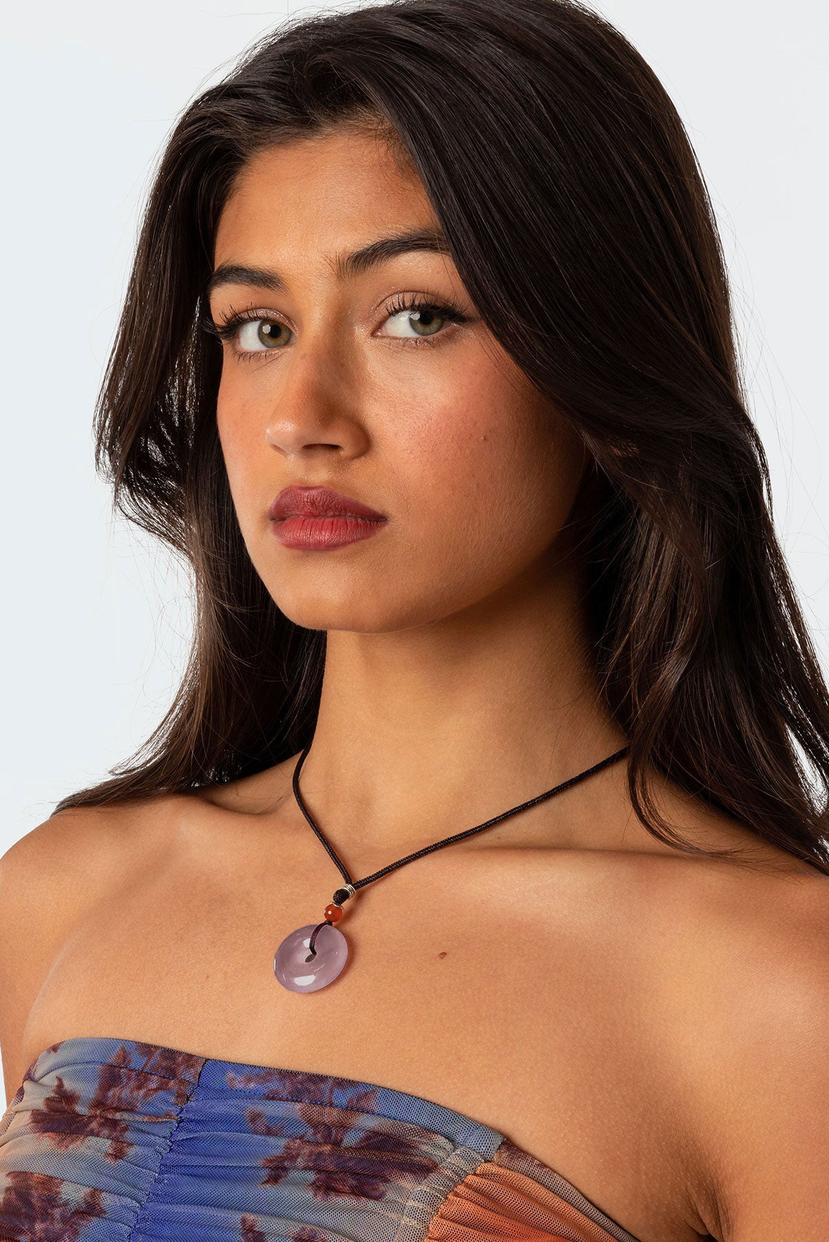 Genie Stone Pendant Cord Necklace