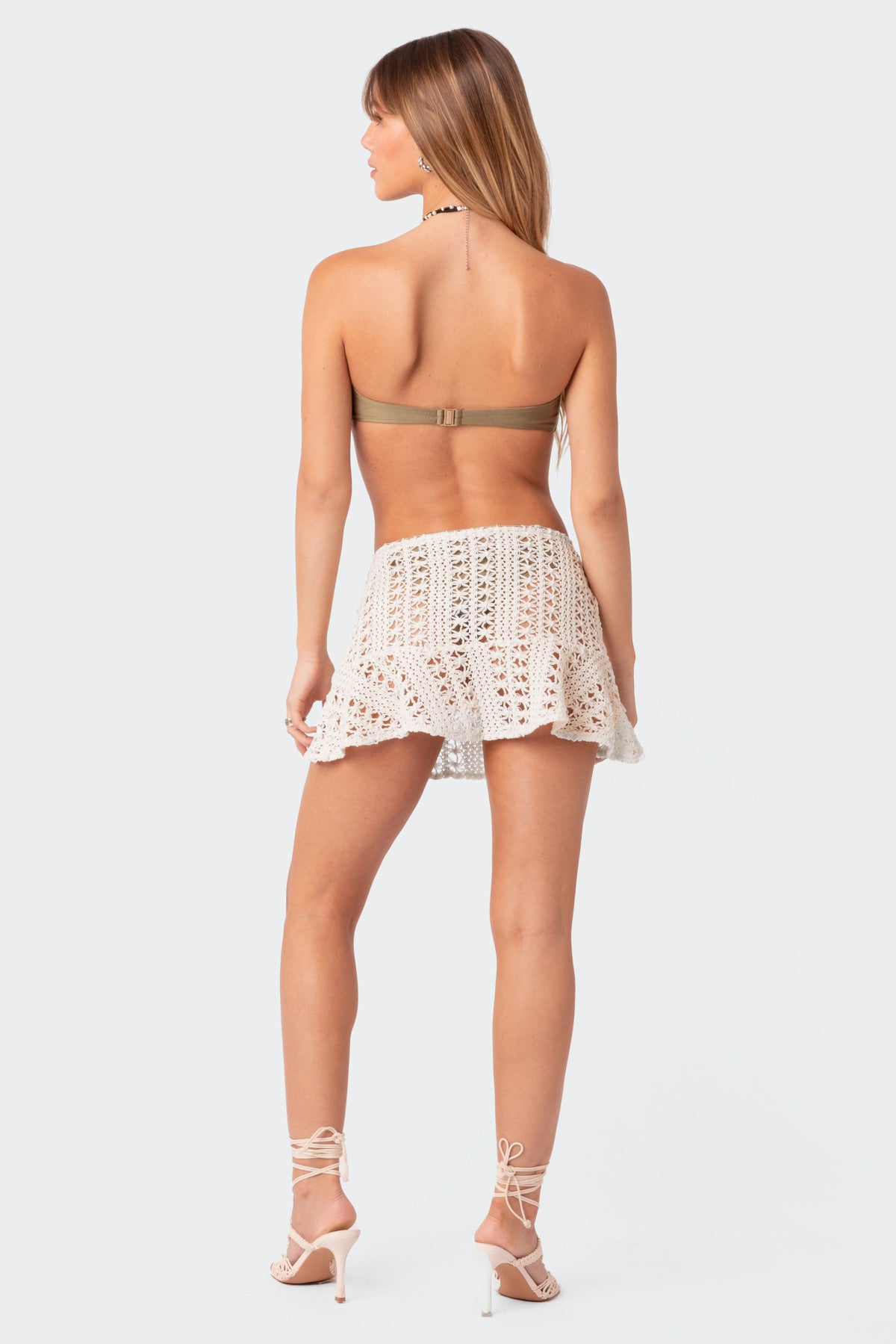Violet Crochet Mini Skirt - Image 3