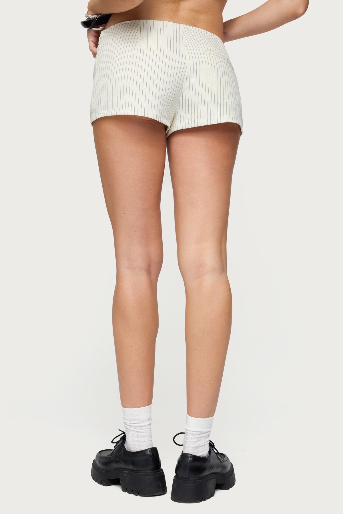 Annalisa Pinstripe Shorts - Image 5
