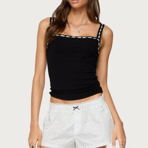 Leilani Ribbon Lacey Tank Top