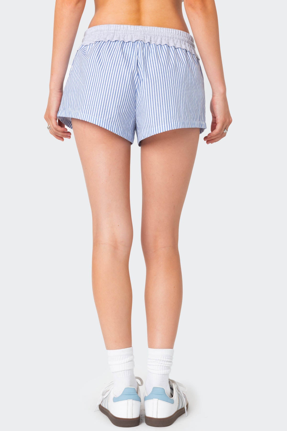Riva Striped Contrast Shorts - Image 5
